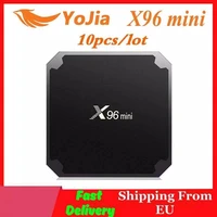   Fast Ship From EU   10pcs lot X96mini Android 7 1 TV BOX X96 mini lot Amlogic S905W Quad Core Media Player 2 4GHz WiFi