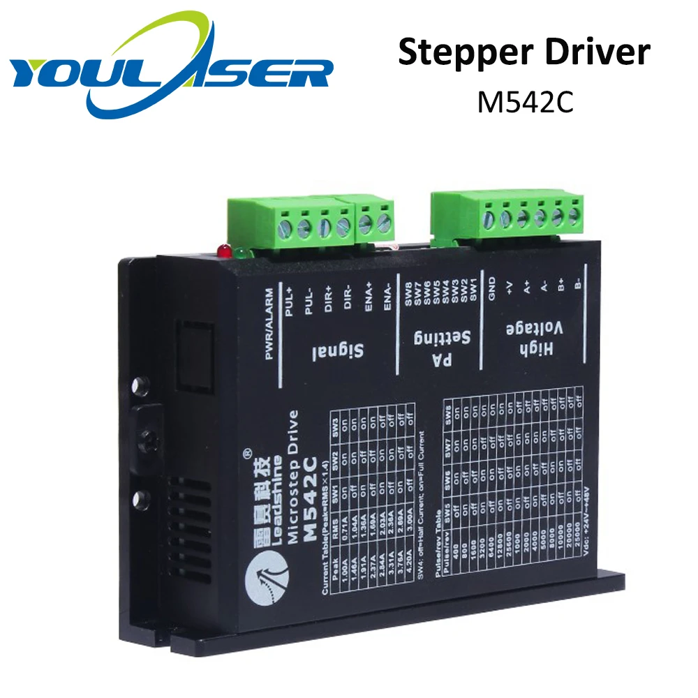 Двухфазный шаговый драйвер YOULASER Leadshine M542C 20-50 В переменного тока 1 0-а |