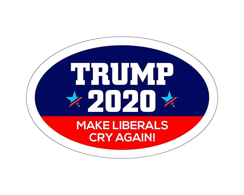 10шт./упак. Дональд Трамп съемная наклейка для президента 2020 на бампер с надписью