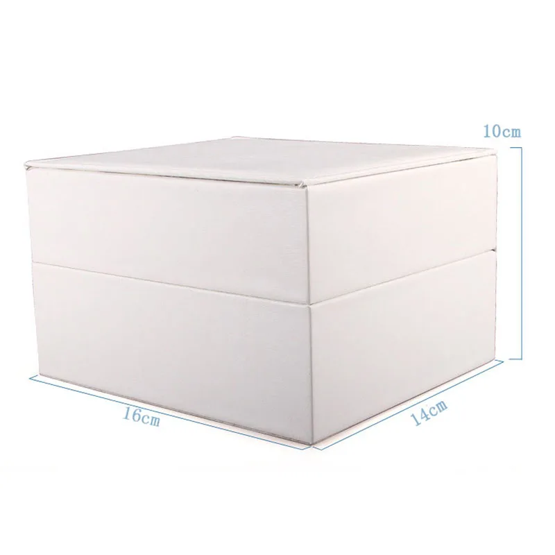 Искусственная кожа флип часы коробка Белый Портативный ящик для хранения