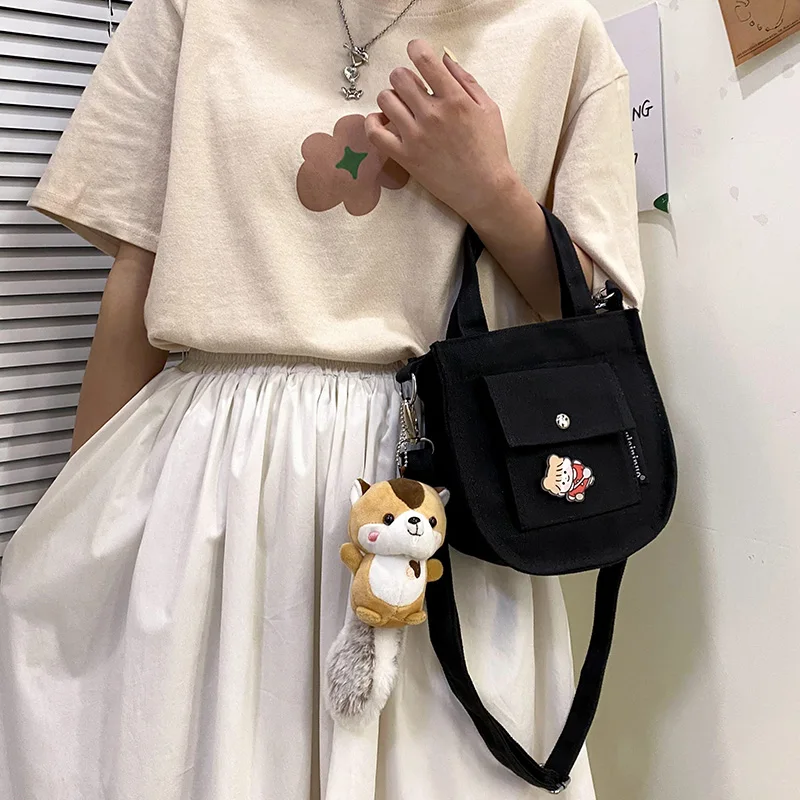 

Original Aizatly All-match Ins Shoulder Bag Female Canvas Bag 2021 Popular New Student Messenger Bag Girl Handbag
