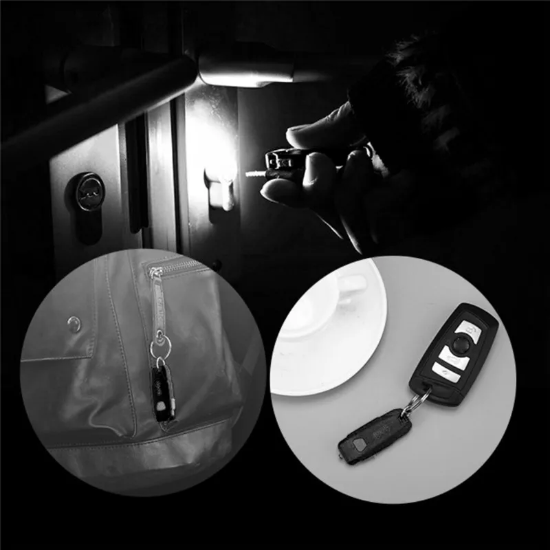

Светодиодный мини-брелок, светильник-вспышка, брелок для ключей, USB, перезаряжаемый, портативный, 50 лм, 2 режима, ламповый брелок, светильник, ...