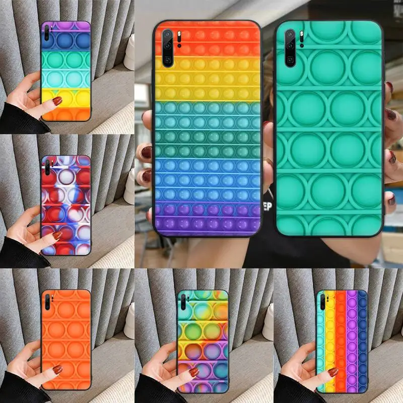 

Bubble Fidget Reliver Stress Antistress Phone Case For Huawei Mate 9 10 20x 30 40 Lite Pro Cover