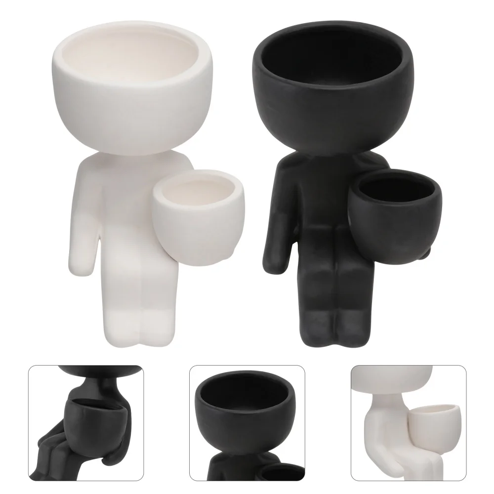 2 шт. декоративный горшок для растений|Цветочные горшки и кадки| |