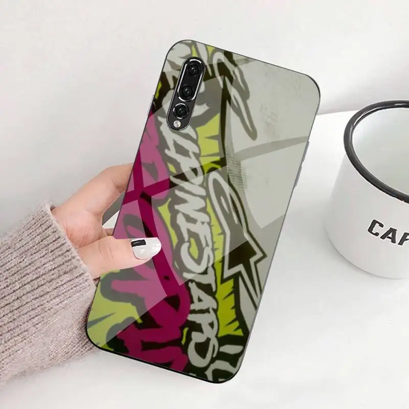

Motorcycle Racing Alpinestars Phone Case Tempered Glass For Huawei P9 10 Plus 20 Pro Mate9 10 20 20pro Honor7A 8X 9 10 Nova3i 5