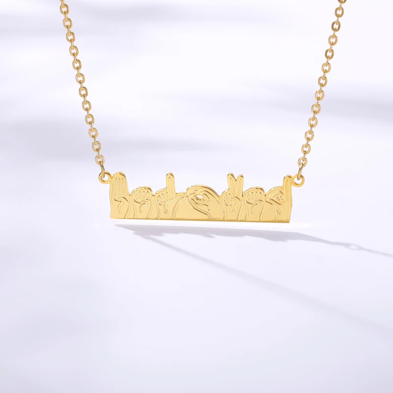 Цепочка с подвеской рука Победы для мужчин и женщин ожерелье из нержавеющей