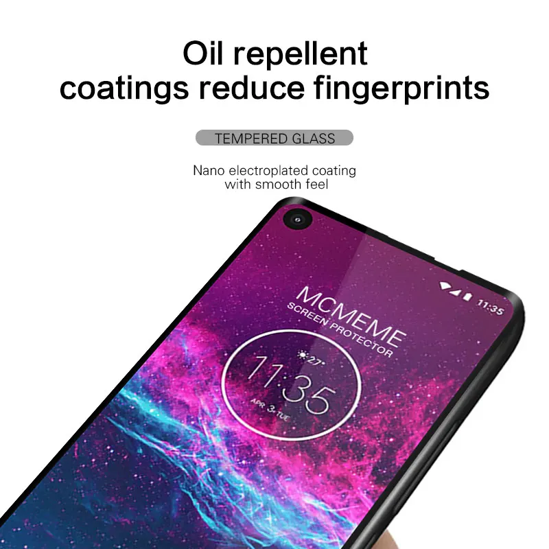 Закаленное стекло для Motorola One Action screen протектор 3D 9H закаленное защитная