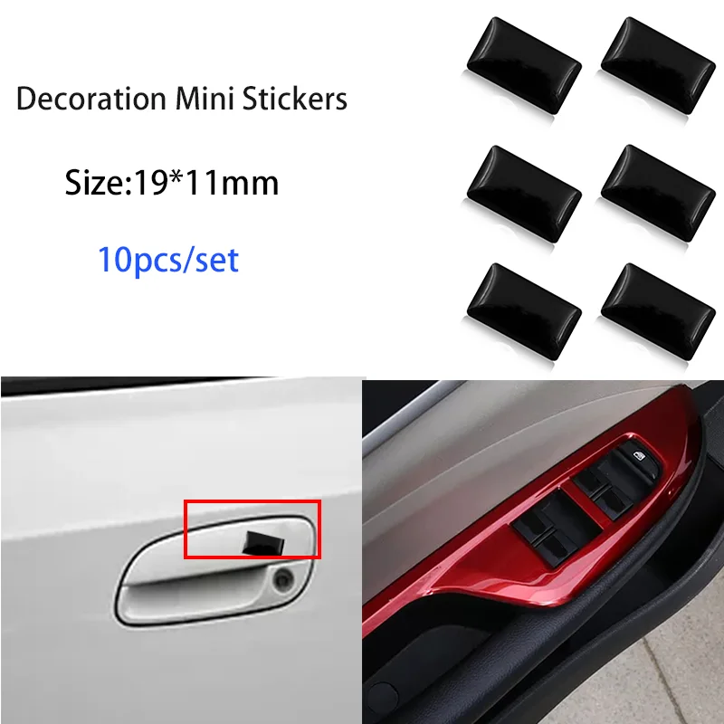 10 шт. украшение автомобиля Стикеры Товары для VWs фольксвагены CC T ROC гольф девочек 4