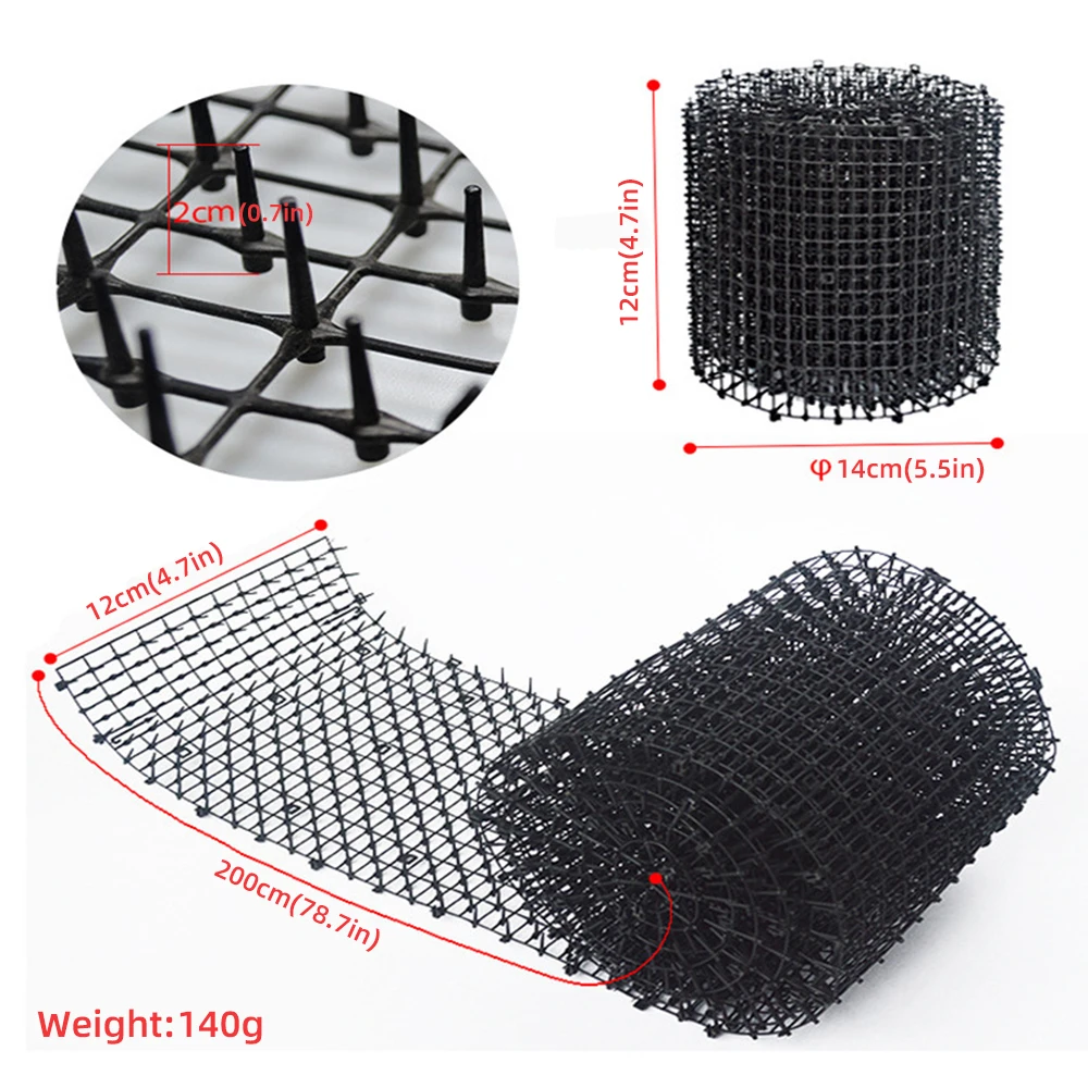 

Anti-Cat Dogs Repellent Mat Prickle Strips Garden Protective Cat Net Plastic Thorn Prevent No Hurt To Pets Durable Protect Mesh