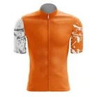 Футболка велосипедная оранжевая в стиле ретро для мужчин, рубашка для велоспорта, на заказ, лето