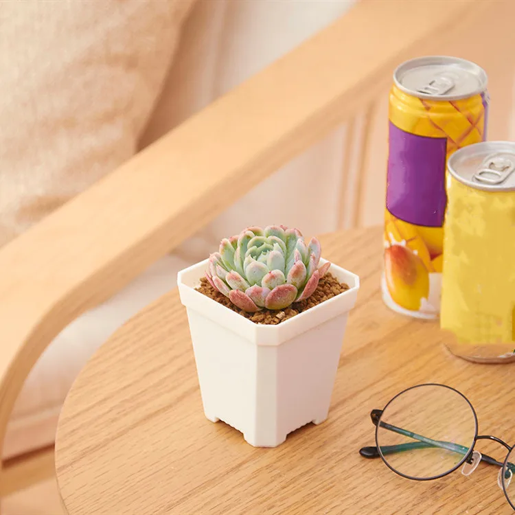 1 шт. пластиковый мини цветочный горшок для дома офиса|Цветочные горшки и кадки| |