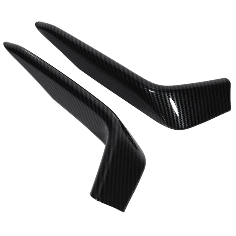 4 Pcs Carbon Fiber Bumper Fog Light Lamp Frame Cover Trim for Honda Civic Hatchback 2019-2020 2Pcs Front &amp Rear | Автомобили и