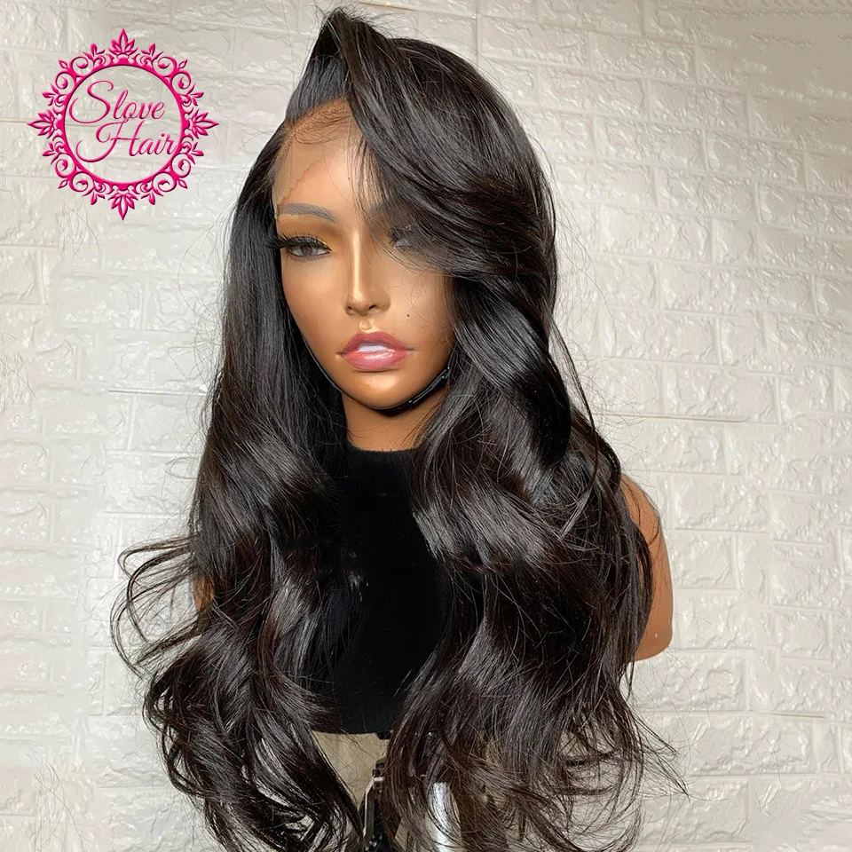 Волнистые передние парики из человеческих волос на сетке для женщин 200%