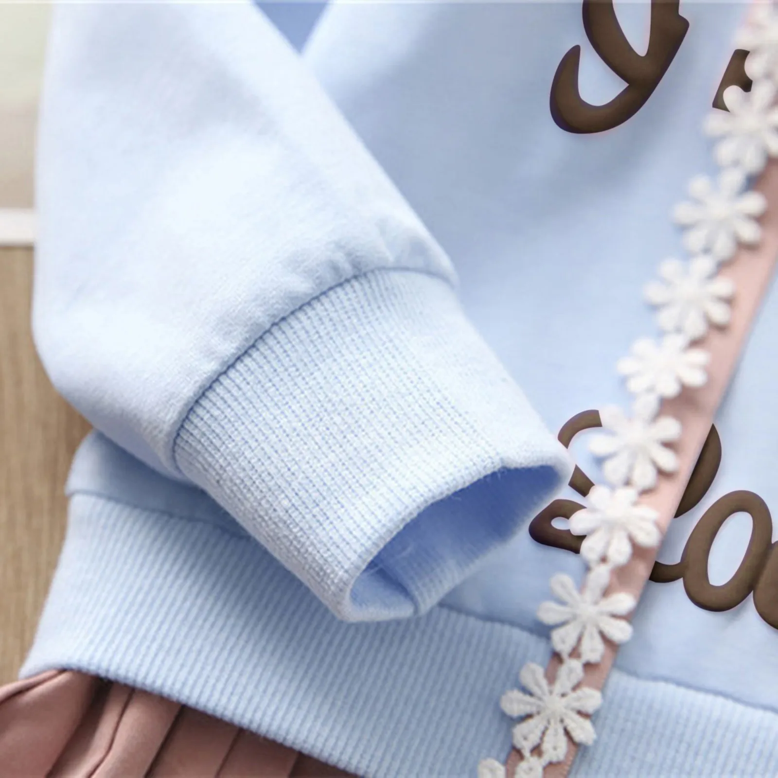 

Spring Autumn Toddler Girl Dress Kids Baby Girl Letter Hooded Princess Dress Sweatshirt Outfits Clothes Children Clothing