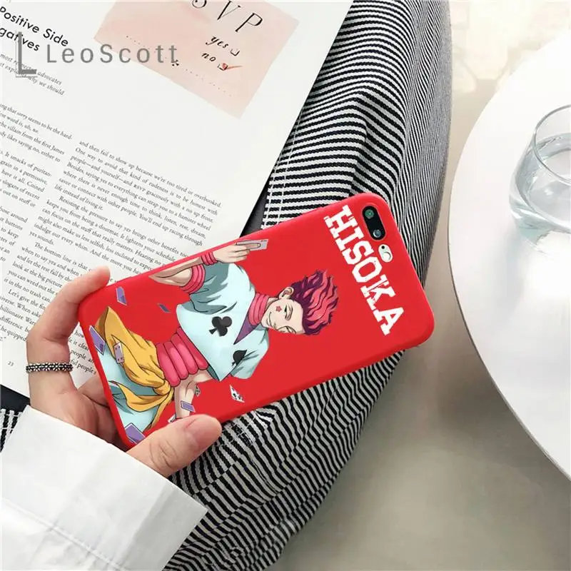 

Hisoka Anime Hunter X hunter Phone Case Candy Color for iPhone 11 12 mini pro XS MAX 8 7 6 6S Plus X SE 2020 XR
