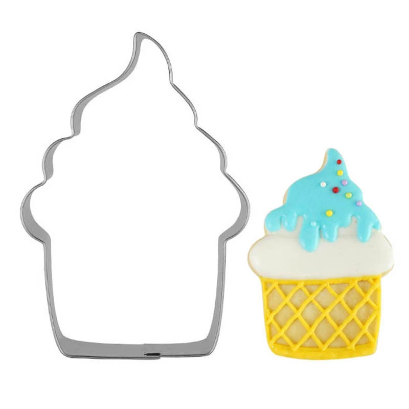 1 комплект/партия летнее кекс мороженое печенье Трафареты для печенья и блинов