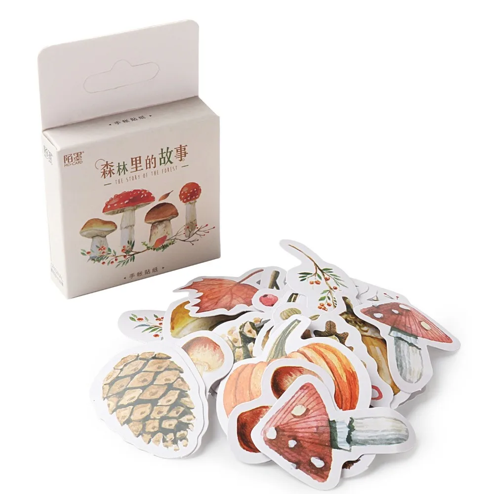 Pegatinas de diario Kawaii, planificador, &aacute;lbum de recortes, material de papeler&iacute;a Escolar, 46 unids/paquete-1