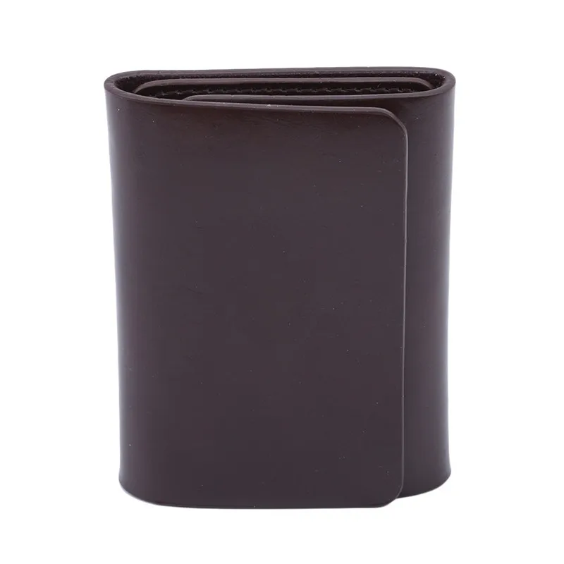 Кожаный мужской кошелек с зажимом для денег магнитный брендовый дизайнерский