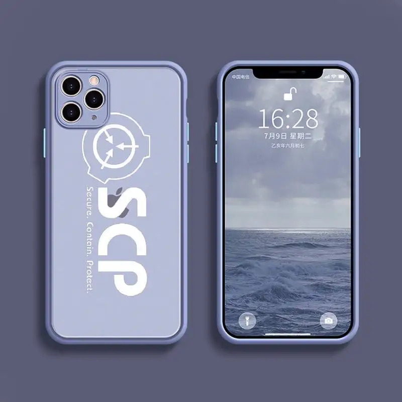 

Scp Special Containment Phone Case Transparent Matte For IPhone 7 8 11 12 S Mini Pro X XS XR MAX Plus Cover Shell