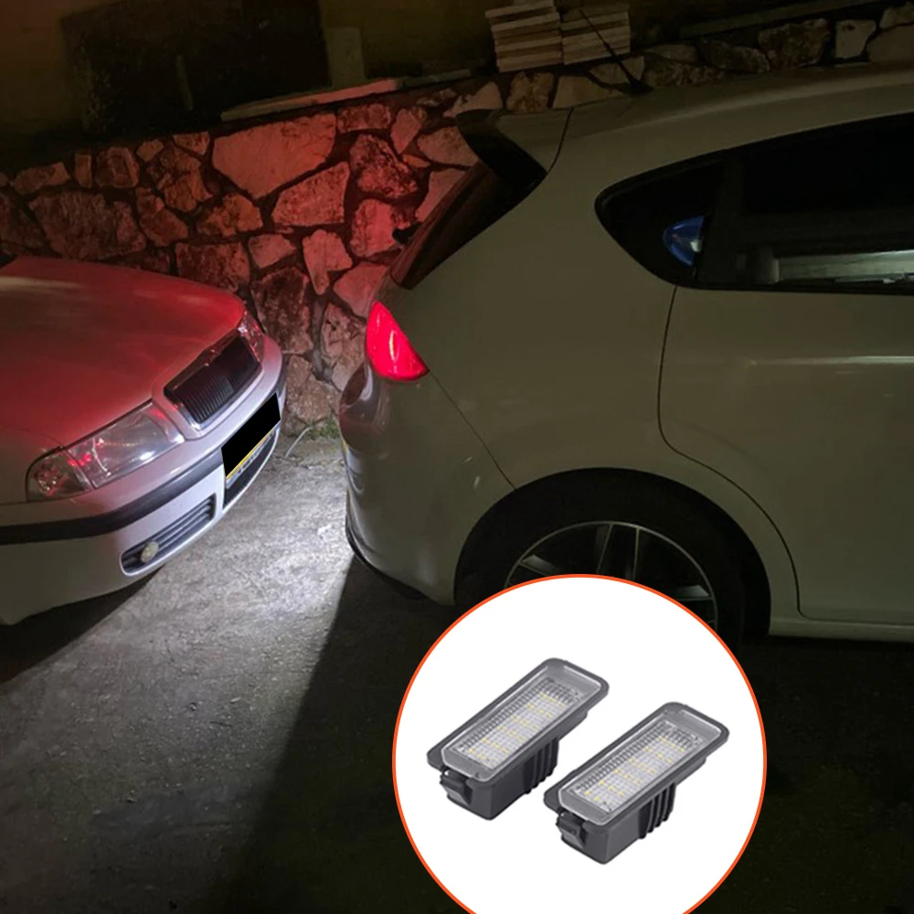 

SMAUTOP 2Pcs 12V LED Number License Plate Light Lamps Car License Plate Lights Exterior Accessories Automobiles & Motorcycles