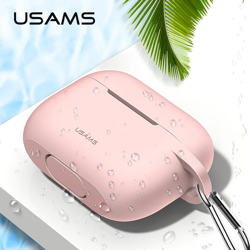 USAMS чехол для наушников Air Pods pro жидкий силиконовый беспроводные Bluetooth наушники Apple