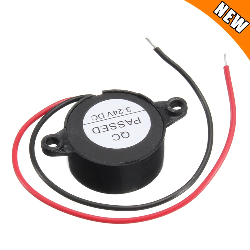 Звуковой сигнал 95 дБ Электронный непрерывный постоянного тока 3 24 в 12 В для