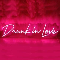 custom led drunk in love neon light sign wedding decoration bedroom home wall decor marriage party decorative illuminated