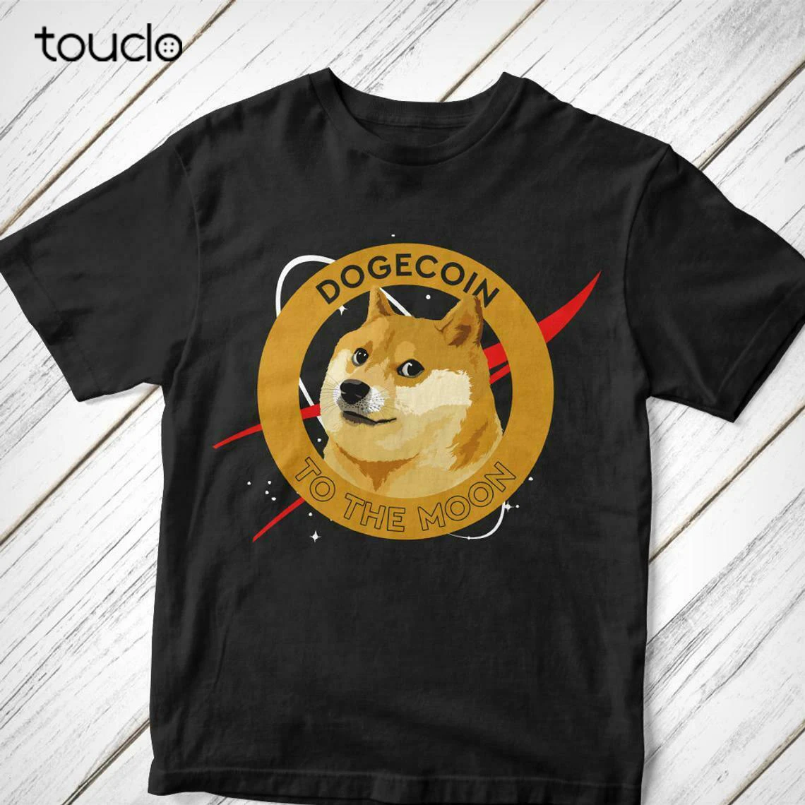 

Doge Coin To The Moon Meme Funny Dogecoin Unisex T-Shirt Black S-3Xl Custom Aldult Teen Unisex Digital Printing Tee Shirt Cotton