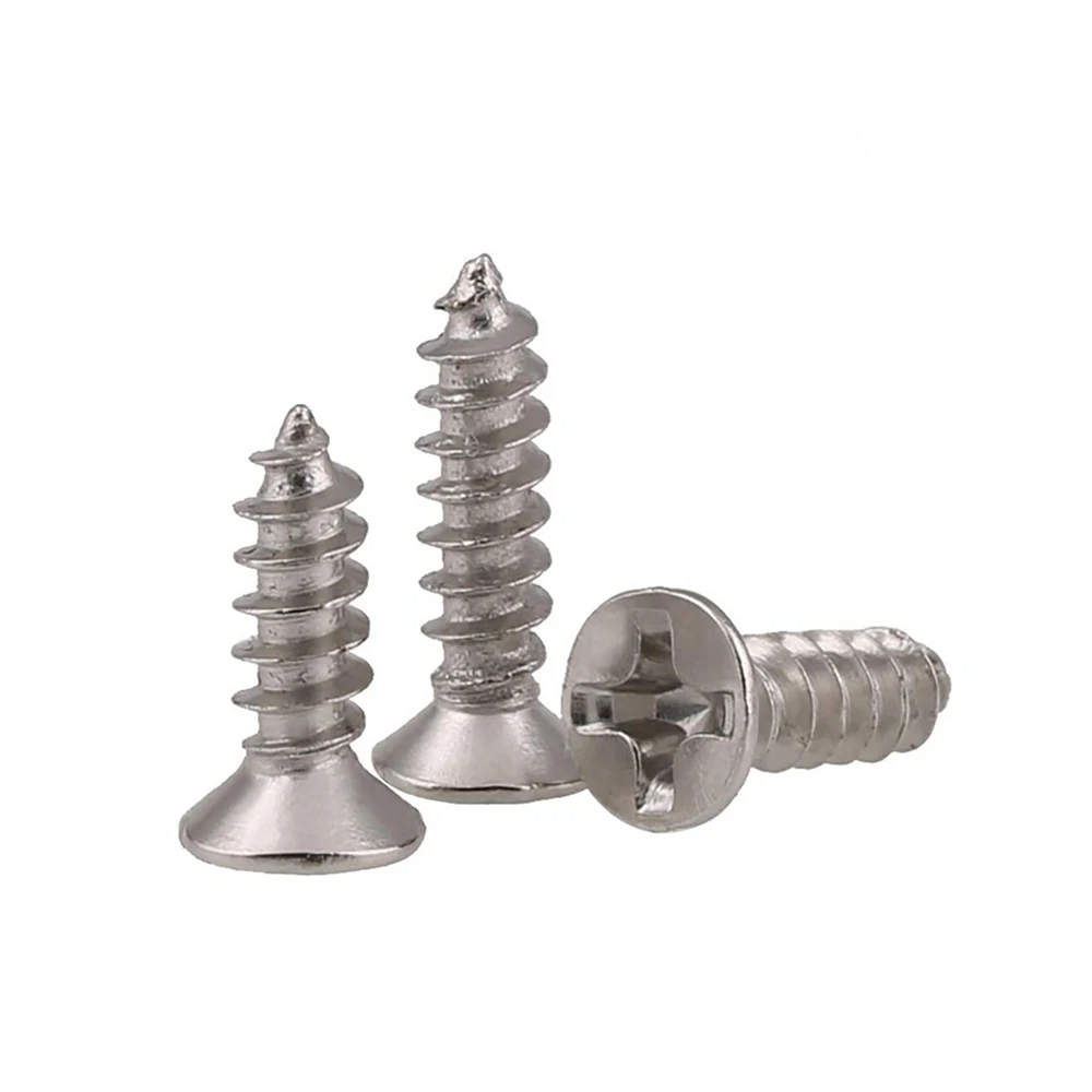 50 шт. M1 M1.2 M1.4 M1.5 M1.7 Никель покрытием крестовой винт с потайной головкой саморез