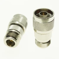 1x n to n cable coax connector socket brooches n male jack to n female plug nickel plated brass straight rf coaxial adapters