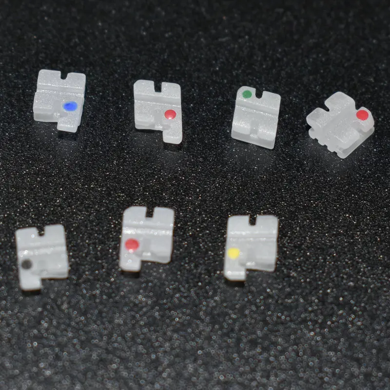 

20 Pcs Per Set Orthodontic Ceramic Braces Brackets Popular Dental Tools Roth MBT 022 High Quality Dental Orthodontic Materials