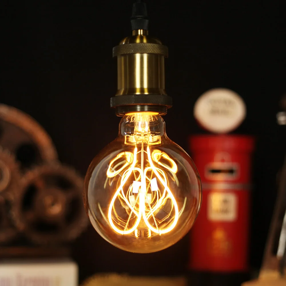 

TIANFAN Vintage Ampoule Led E27 220V G125 G95 G80 ST64 Globe Bulb Decorative Led Edison E27 Light Filament Retro
