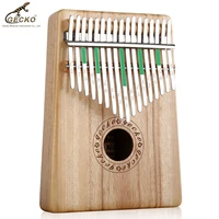 gecko kalimba thumb piano 17 keys high quality solid camphor wood body musical instrument with learning book tune hammer