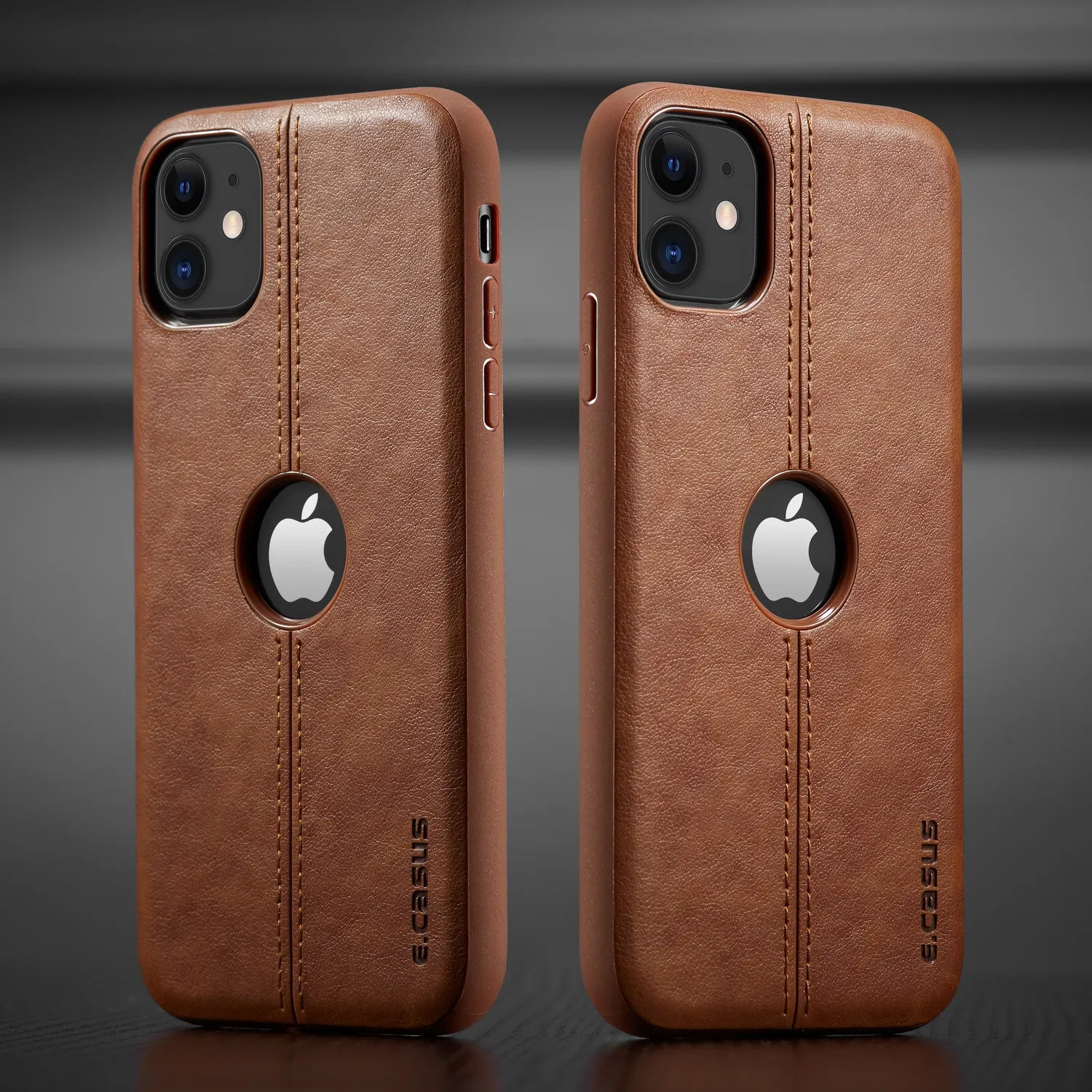 

Ударопрочный кожаный чехол премиум-класса для IPhone 12 pro, Роскошный деловой чехол из искусственной кожи с ТПУ для телефона iPhone 11 XR 7 8 Plus, 10 шт.