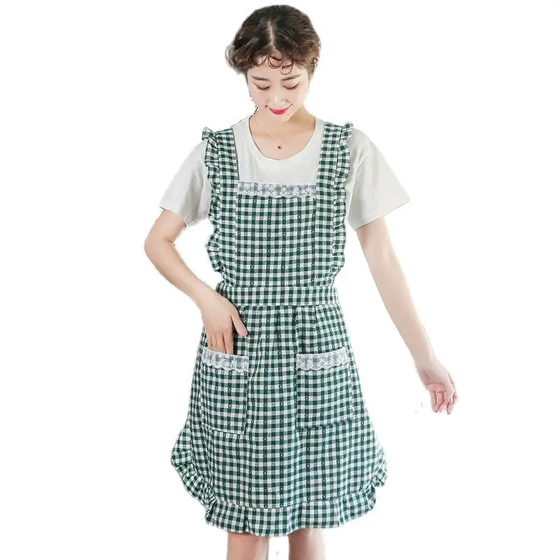 Фартук женский хлопковый водонепроницаемый маслостойкий для кухни Милая Талия