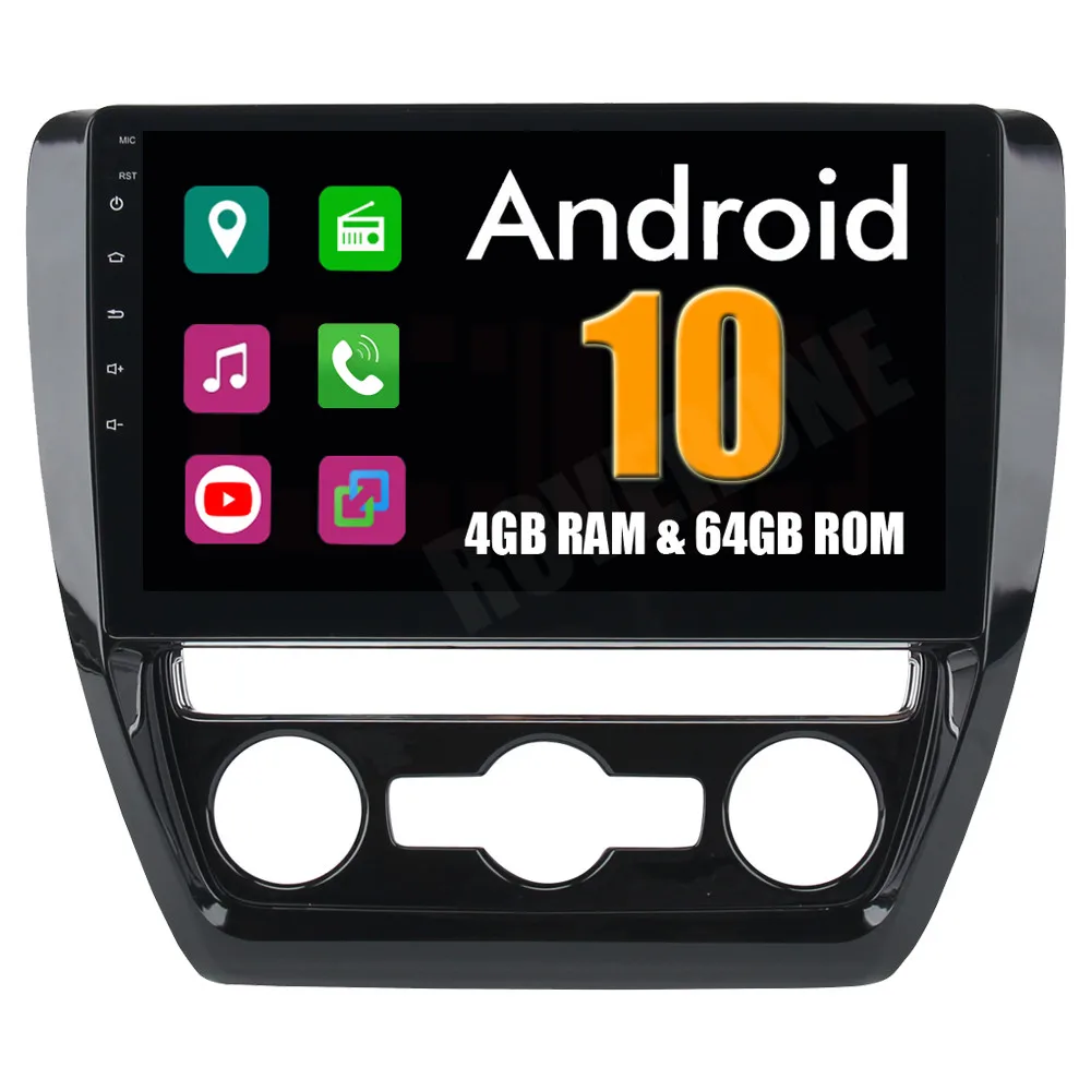 Магнитола для Volkswagen Jetta 2011 2015 Android 10 GPS ГЛОНАСС Wi Fi зеркальная связь 4G Bluetooth OBD TPMS|mirror