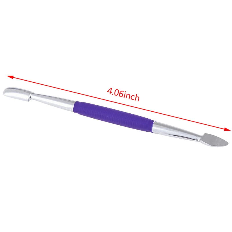

1PC Double Sided Nail Pusher Spoon Remover Cuticle Pusher Stainless Steel Cuticle Nail Care Pusher Dead Skin Push Manicure Tools