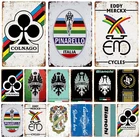 Винтажный настенный постер бренда велосипеда, винтажный Ретро настенный Декор для дома, ресторана, табличка, Металлический Настенный декор, художественный металлический знак, жестяной знак