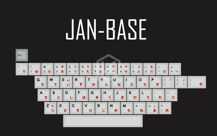 Kpreпаблик 139 японский корневой шрифт Вишневый профиль краситель Sub Keycap набор PBT для gh60 xd60 xd84 cospad tada68 rs96 87 104 fc660 - Цвет: Jan Base x1