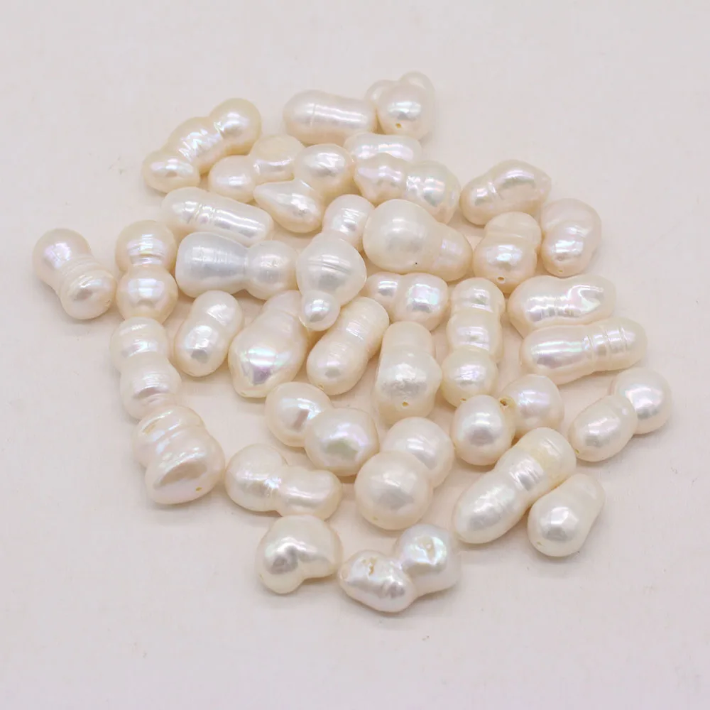 

10pcs Hot Sale Natural Freshwater Peanut Shape Beads Creative Making DIY Boutique Fashion Charm Necklace Jewelry Gift