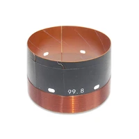 99 8mm speaker voice coil 1400w max home theater bass subwoofer repair parts with 2 layers copper wire glass fiber former