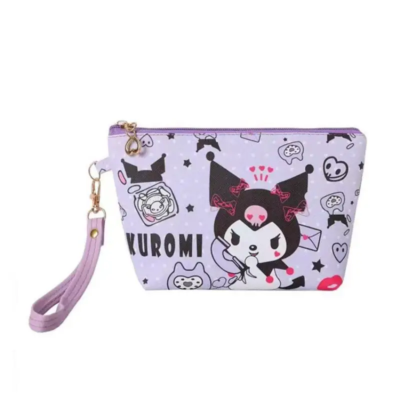 Kawaii аниме мультфильм японский Sanrios My Melody Cinnamoroll Kuromi моющаяся сумка косметичка ПУ
