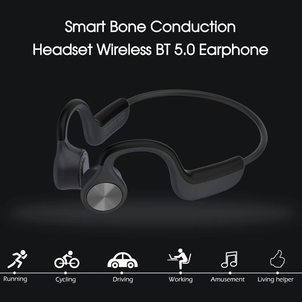 Bluetooth-гарнитура E9 с костной проводимостью беспроводные Bluetooth 5 0 открытые