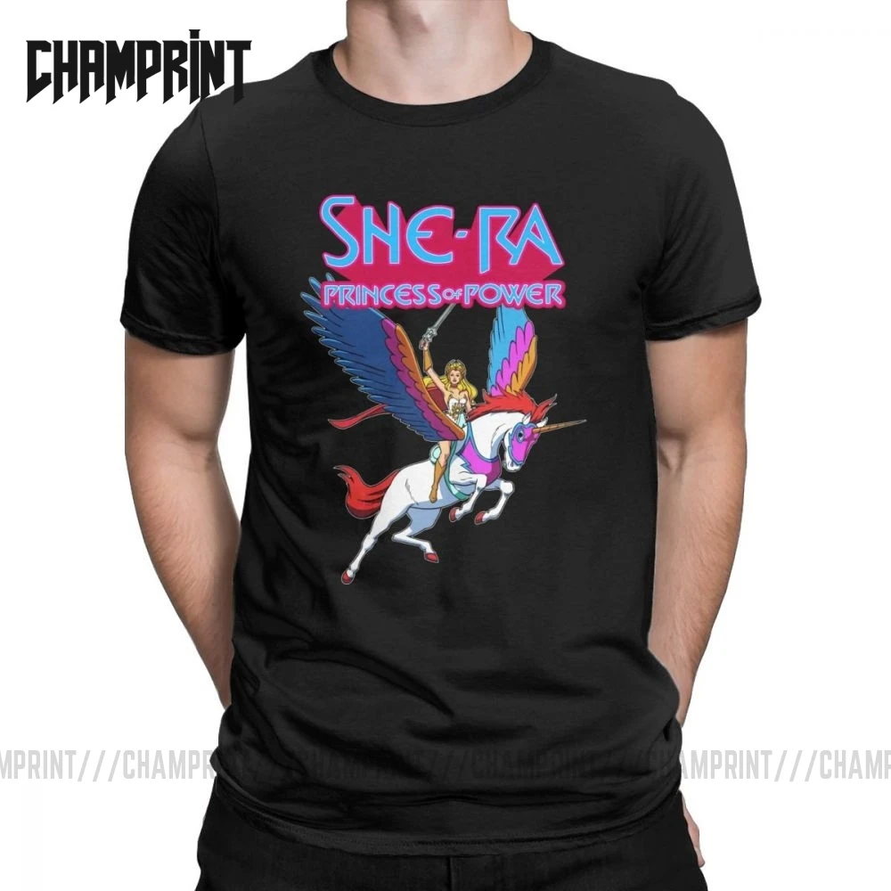 Мужская футболка She Ra Princess Of Power He Man и the Masters of Universe топы из 100% хлопка винтажные