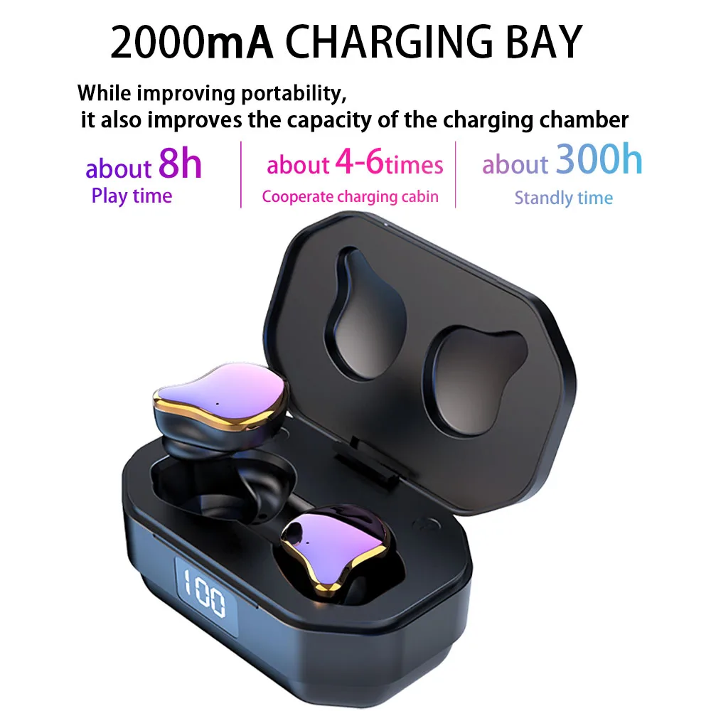 QCR G01 беспроводные наушники 5,0 TWS Bluetooth наушники настоящие беспроводные стерео наушники спортивные наушники с микрофоном для зарядки