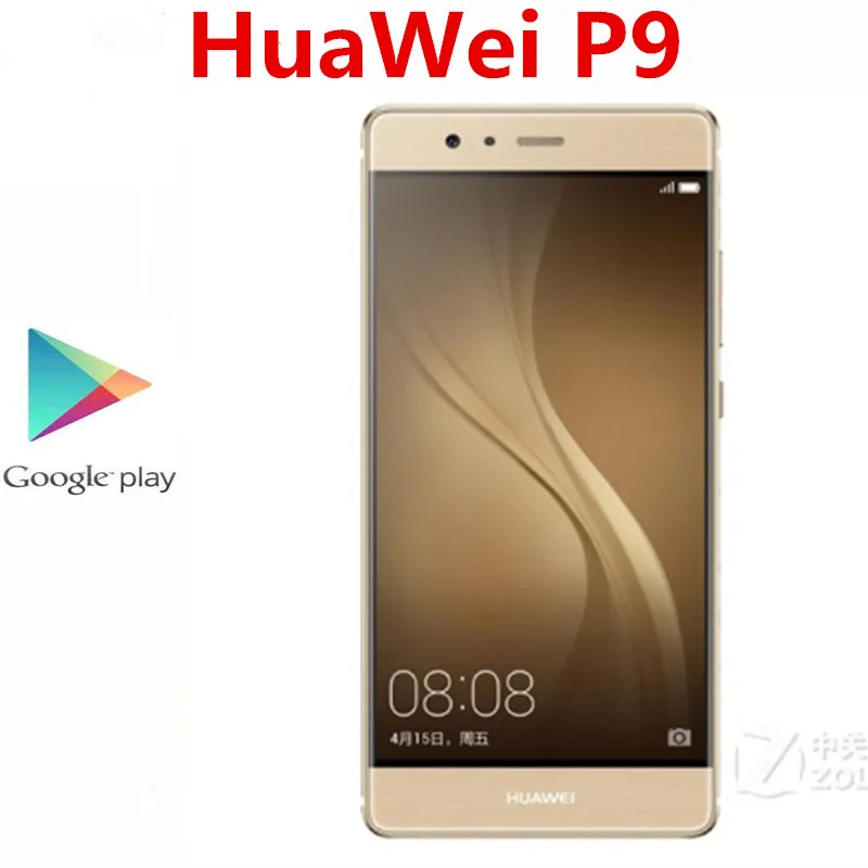 Оригинальный HuaWei P9 4G LTE мобильный телефон дюйма 4 Гб 12 Мп + 8 Kirin 955 5 2x1920 R0AM 64 ПЗУ на