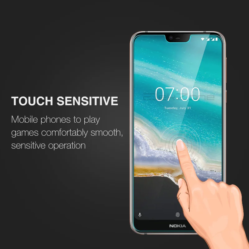 Защитная пленка из закаленного стекла для экрана Nokia 7 1 HD протектор прозрачная