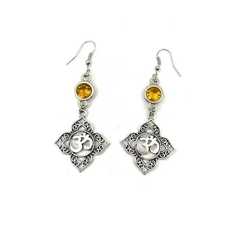 

2020 New Fashion Glamour Jewelry 3D Lotus Birthstone Earrings Simple Design Earrings Fashion Female Earring Gifts.