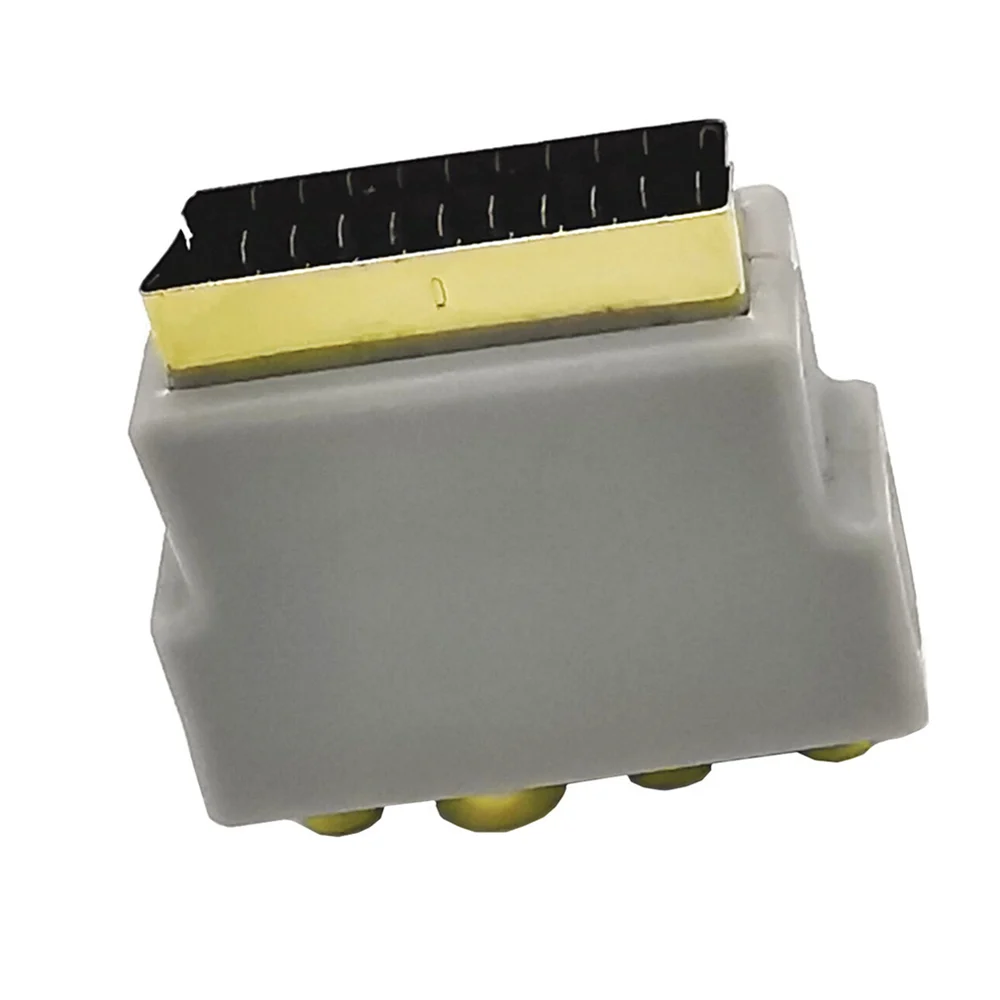 Переходник SCART на AV 3RCA с переключателем для ТВ-приемников телевизоров