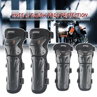 4pcsset unisex universal motorcycle knee elbow pads protection outdoor riding anti collision motorbike equipment protector gear
